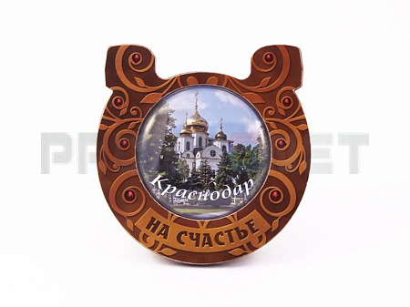 Заготовка для магнита на холодильник «Подкова» со стеклом полусфера d-54 мм Заготовка для магнита на холодильник «Подкова» со стеклом полусфера d-54 мм